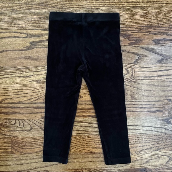 Tea Collection (4Y) Black Velour Leggings - Picture 5 of 5